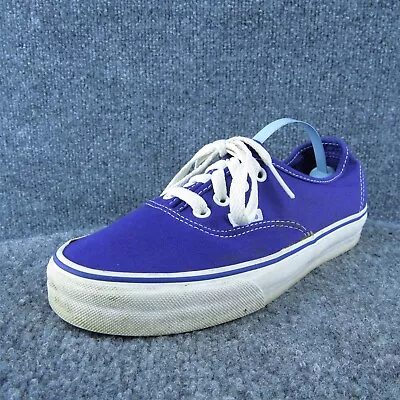 VANS Skateboarding Women Sneaker Shoes Purple Fabric Lace Up Size 7 Medium • $25