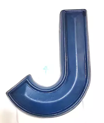 *Rare* 12  Vintage Movie Marquee Theater Graphic Sign Blue Plastic Letter *J* • £10.01
