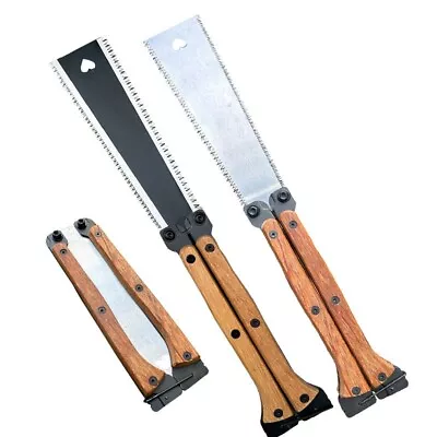 Japanese Pull Saw Foldable GLORITY 140mm Hand Saw With Double Edges Of 13/14 TP • £10.19