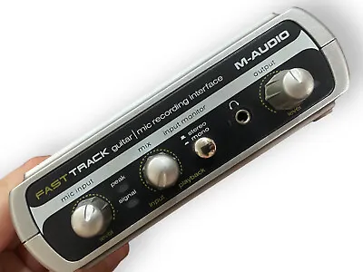 M-Audio Fast Track Guitar Instrument Mic Recording USB Digital Audio Interface • $19