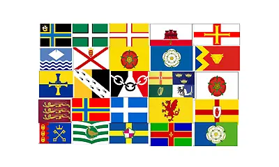 £3.45 • Buy English Welsh County Flag Sleeved Flags 18 X12  Yorkshire Essex Kent Lancashire 