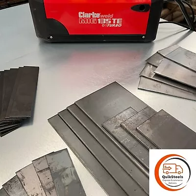 10kg Of Mixed 3mm & 4mm Mild Steel Sheet Plate Offcuts Weld Practice Material • £25