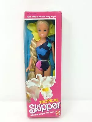 Vintage Tropical Skipper Barbie Doll By Mattel ©1985 New In Box • $29.95