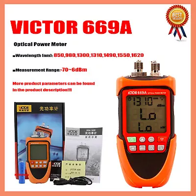 VICTOR 669A 669B Handheld Optical Power Meter VC669A VC669B • $36.59