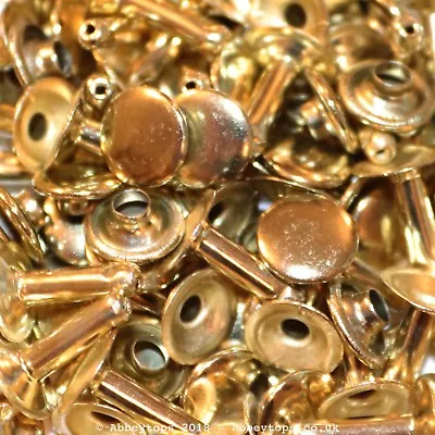 £7.24 • Buy Single Cap Rivets 6x5 7x7 & 9x8 Stud Rapid Rivets Leather Craft Repair
