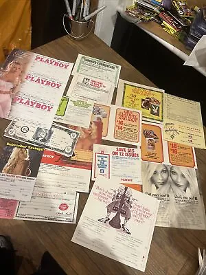 Rare Joblot Playboy Vouchers Subscription Leaflets 70s 80s 90s • $37.32