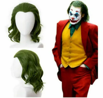 Joker Wig Green 13.78  Curly Long Wave Wig Halloween Party Dress Up Cosplay Hair • $17.99