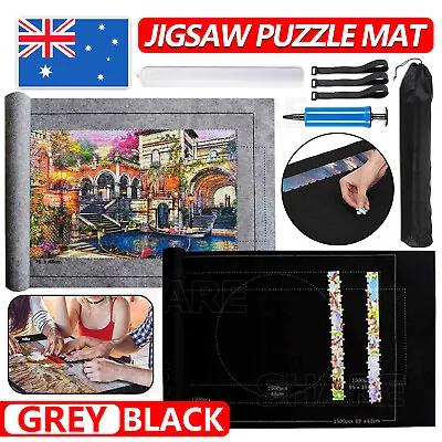 1500 PCS Jigsaw Puzzle Roll Mat Puzzle Storage Saver Pad Toys With Inflator Tool • $12.95