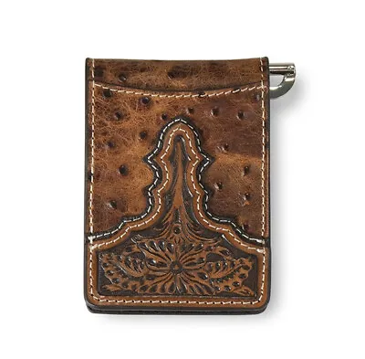 Ariat Bifold Money Clip Ostrich - Accessories Wallet - A3553302 • $45