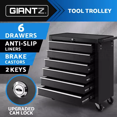 Giantz Tool Box Trolley Chest Cabinet 6 Drawers Cart Garage Toolbox Set Storage • $162.95