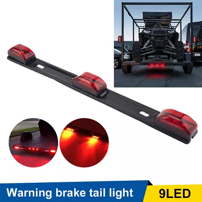 Stainless Red LED ID Bar Lights 27-SMD Truck Boat Trailer Marker Clearance Lamp • $14.99