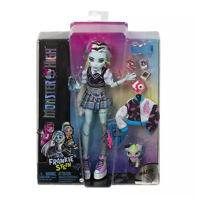 £29.99 • Buy Monster High Doll Frankie Stein With Pet, Blue And Black Streaked Hair