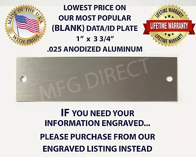 Serial Number Data Id Plate (blank) Model Tag Ford Dodge Toyota Buick Honda Usa • $21.20