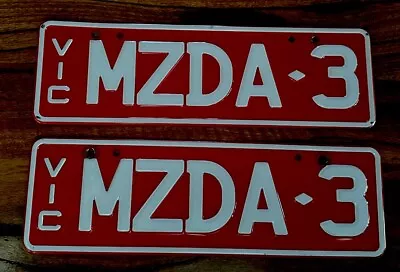 Victorian Personalised Number Plates Suits Mazda 3 • $400
