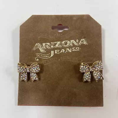 New Arizona Jean Co. Bejeweled Bow Earrings • $9.95