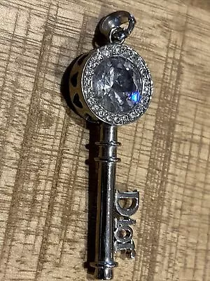 Vintage DIOR Sterling 2 5/8ths Inch Skeleton Key Pendant • $39