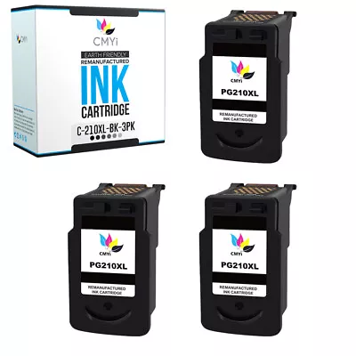 Compatible Canon 210XL Black Ink Cartridges 3PK For PIXMA IP2700 MP240 MP490 • $31.99