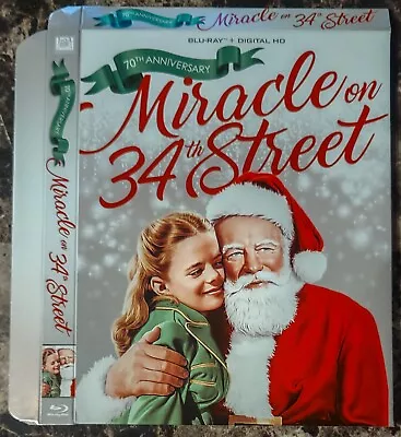 Miracle On 34th Street 70th Anniversary 2017 Blu-ray SLIPCOVER SLIP COVER ONLY • $19.99