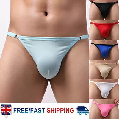 Mens Sexy Bulge Pouch Low Rise G-string Shorts Thong Briefs Underwear Clothes • £5.58