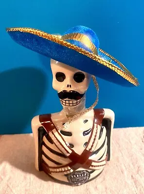 Skelly ANEJO By Azulejos TEQUILA Empty DECANTER + HAT   EUC • £53.01