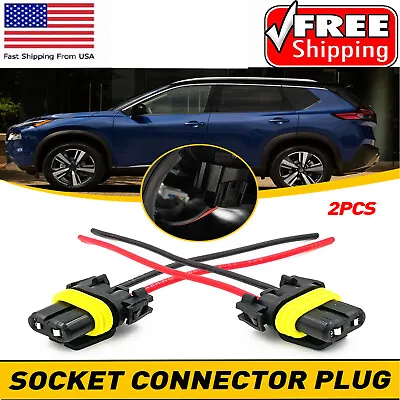 H11 H11B Socket Female Adapter Wiring Harness Pigtail Plug Headlight Connector • $9.49