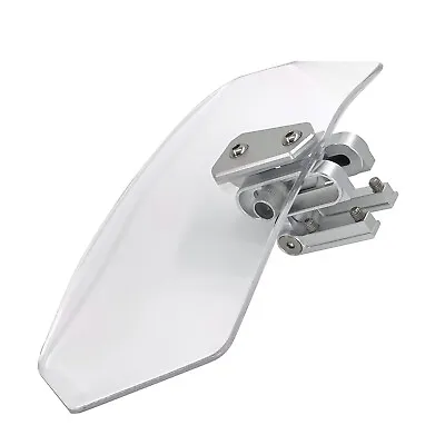 $31.23 • Buy Motorcycle Windshield Spoiler Extension Wind Deflector Clip Adjustable Universal