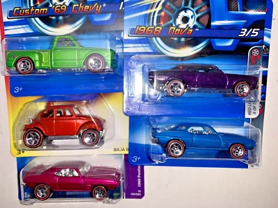 $24.99 • Buy Hot Wheels RED LINE SERIES 1968 Nova 1969 Pontiac Firebird VW Bug Chevy C10