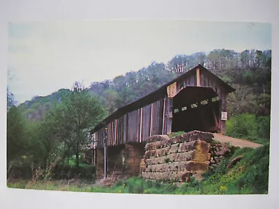 Covered Bridge Postcard Rinard Mills Twp Ohio Monroe County Muskingum River • $1.99