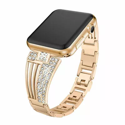 $16.99 • Buy Bling Diamond IWatch Band Wrist Strap For Apple Watch Series 8 7 6 5 4 3 2 SE 49