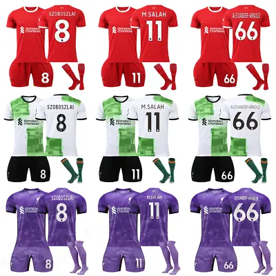 Home Away Third Kids Full Kits Boys Girls Mens Soccer Strip Short+Shirt+Socks • £19.99