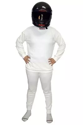 Sfi 3.3 Underclothing Racing Fire Underwear 2 Piece Top & Bottom White 3x • $99.99