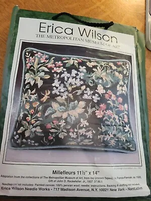 NEW Erica Wilson~~Millefleurs--Met Museum~~Needlepoint Kit~~11.5  X 14   14 Ct • $125