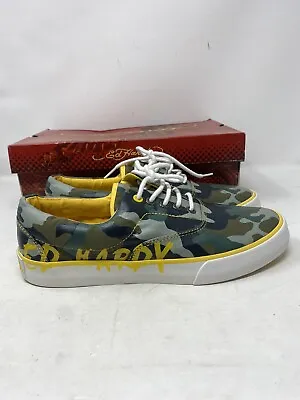 New Ed Hardy Louise Lowrise Camo Sneakers New With Box Men's Size 9 US • $75