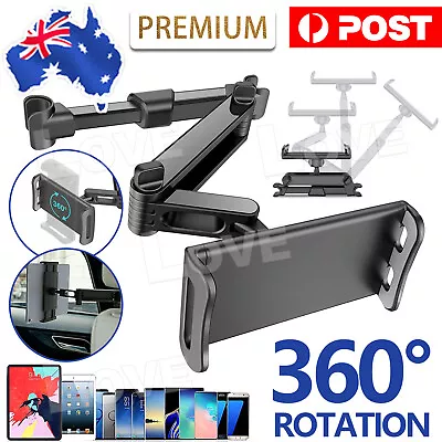 $15.95 • Buy Extendable Car Back Seat Headrest Long Mount Universal Holder IPad Tablet Rotate