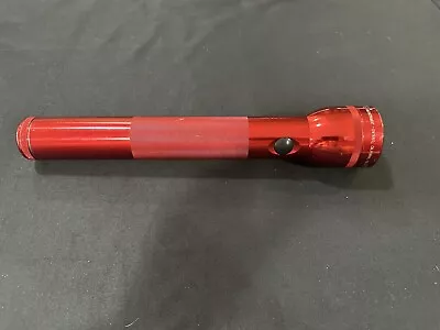 Vintage Maglite 3 D Cell Battery Red Flashlight 12   MAG-LITE USA MADE WORKS • $27.95