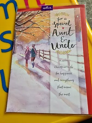 Auntie & Uncle Christmas Card - Hallmark - Tree • £2.30