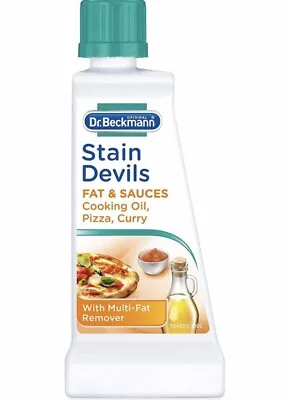 Dr. Beckmann Stain Devils Fat & Sauces Cooking Oil With Multi-Fat Remover 50ml • £2.37