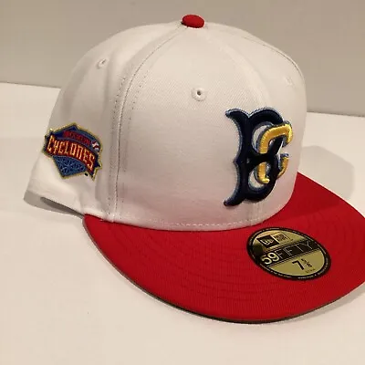 Brooklyn Cyclones MILB New Era Buffalo 59FIFTY White Red Hat Cap 7 5/8 New • $20.72