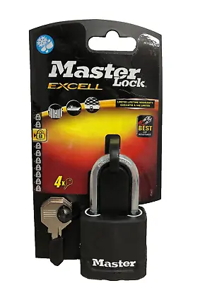 Masterlock Excell M115DLF 48MM X 38MM Padlock With 4 Keys Security Level 8 • £12.99