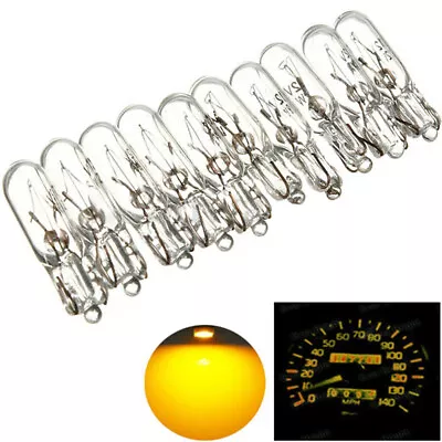 $2.18 • Buy 10Pcs 12V 2W Auto Car Dash Lamp Lights Miniature Bulb Indicator Part For T5 286.