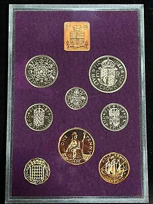 1970 Queen Elizabeth II  R Proof Quality 8 Coin Set - Uncirculated In Case • $13.99