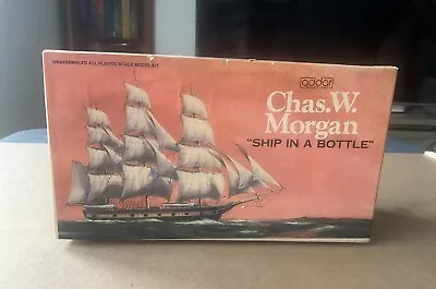 Addar Model Kit Navy 1975 Ship In A Bottle Chas W Morgan New Open Box • $19.99