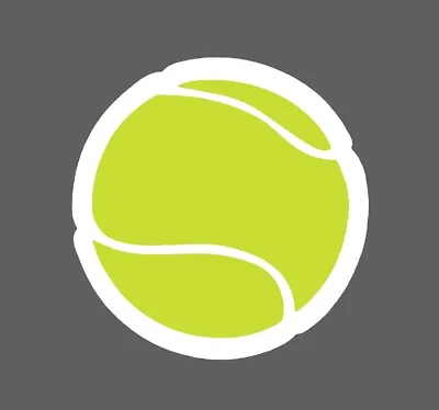 Tennis Ball Sticker Sport Waterproof - Buy Any 4 For $1.75 Each Storewide! • $2.95