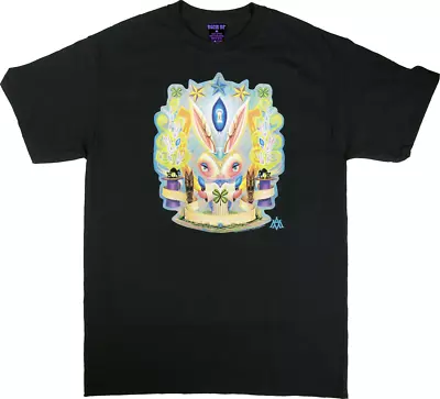 Aaron Marshall Magic Bunny T-Shirt Lucky Jackalope Cats Art S M L XL 2XL 3XL 4XL • $24