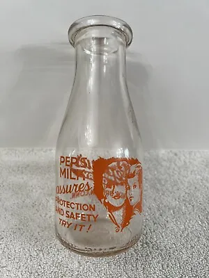 Vintage Pint  Milk Bottle - Peplau's Dairy New Britain Connecticut • $12.50