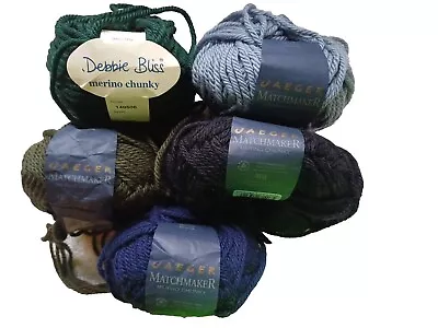 Jaeger Matchmaker Chunky & Debbie Bliss Merino Knitting Wool 5 X 50g Balls  • £6.99