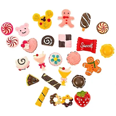 $6.99 • Buy Miniature Sweet Kawaii Candy Flatback Resin Crafts Decoden Cabochons Supplies