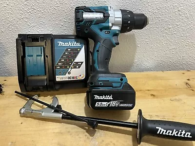 Makita XPH07 18V Cordless Hammer Driver Drill W/ 5.0 Makita Battery & Charger • $154