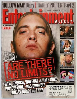 Entertainment Weekly 554  August 11 2000  EMINEM  Kevin Bacon  J.K. Rowling  • $15