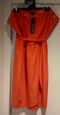 $23.95 • Buy CITY CHIC  L Embellished Dress~ Fanta**BNWT**